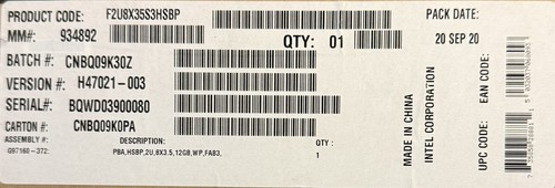 Intel f2u8x35s3hsbp spare - f2u8x35s3hsbp,